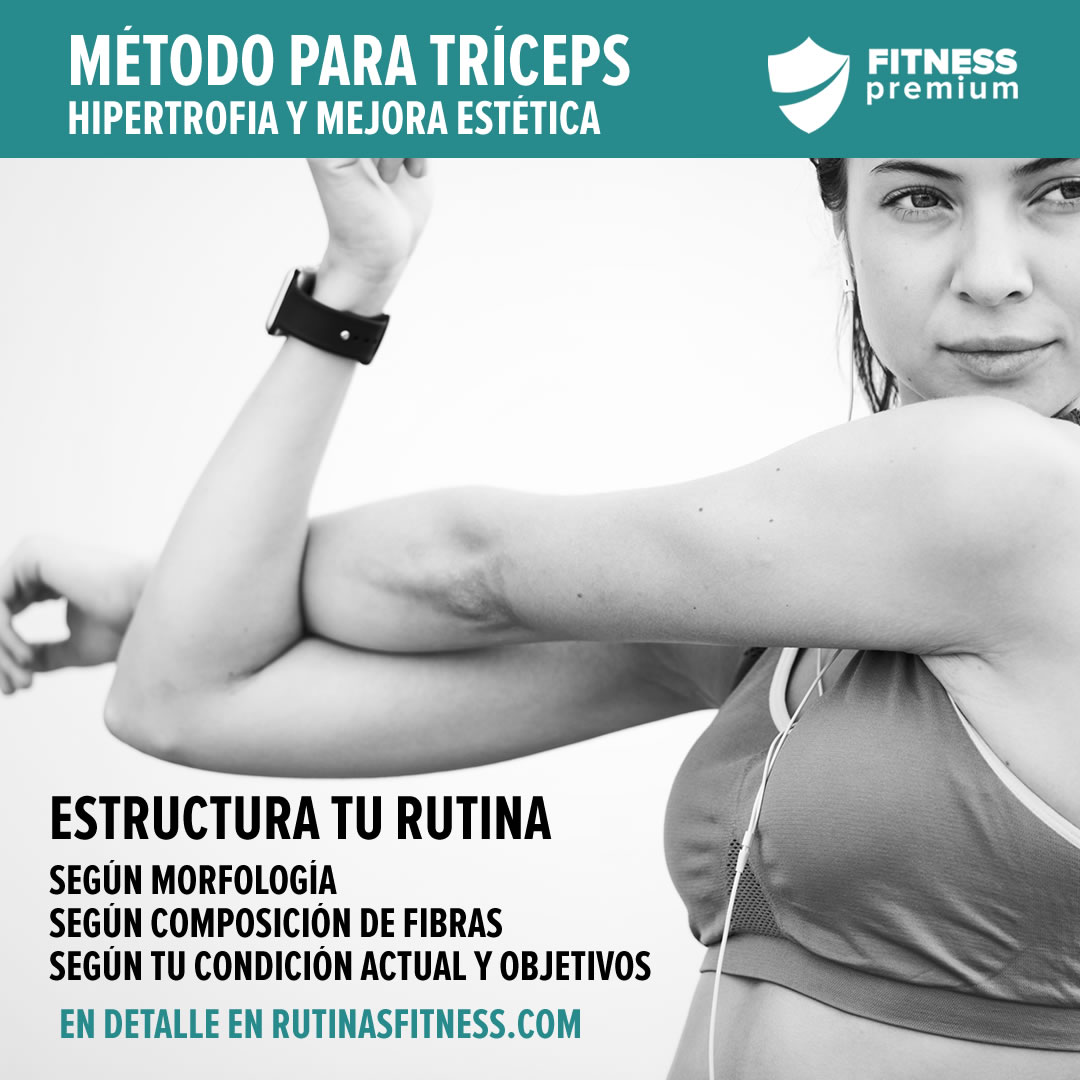 Hipertrofia para el tríceps: el método de entrenamiento.